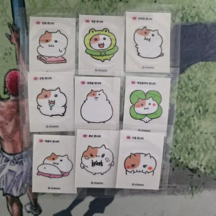 [BUNJANG] Jjonnyami Sticker Collection / 쫀냐미 띠부씰 판매...6번,12번,18번,25번,30번