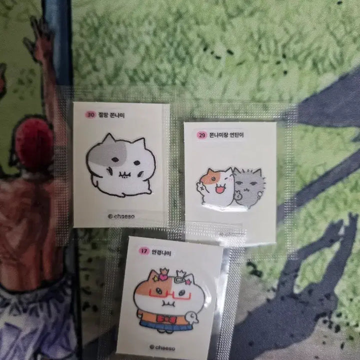 [BUNJANG] Jjonnyami Sticker Collection / 쫀냐미 띠부씰 판매...6번,12번,18번,25번,30번
