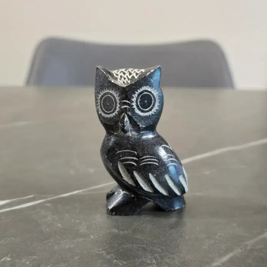 [BUNJANG] Handmade Turkish Soapstone Owl Figurine / 터키 Soapstone 수공예 부엉이 조각상