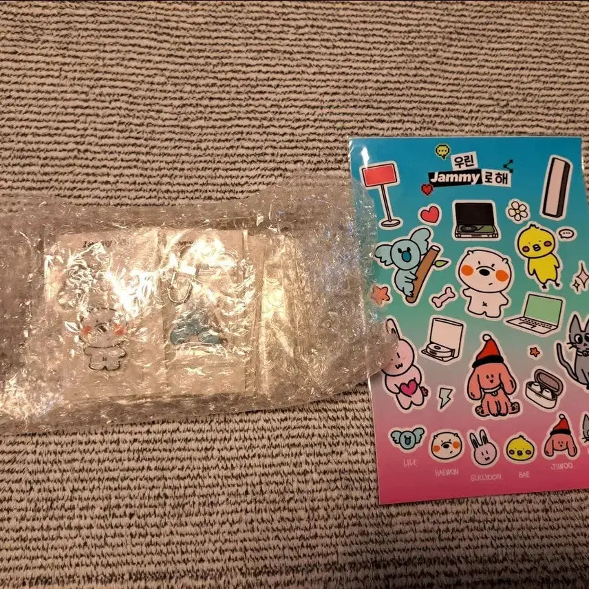 [BUNJANG] NMIXX JAMMY Keyring + Sticker Set / NMIXX 엔믹스 JAMMY 키링 + 스티커