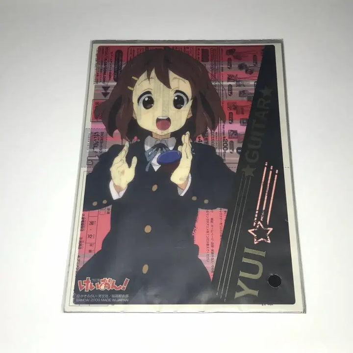 [BUNJANG] K-ON! Yui Clear Poster Card / 케이온 클리어 포스터 카드 카드다스 유이