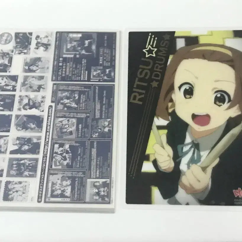 [BUNJANG] K-ON! Ritsu Tainaka Clear Poster Card Carddas / 케이온 클리어 포스터 카드 카드다스 리츠