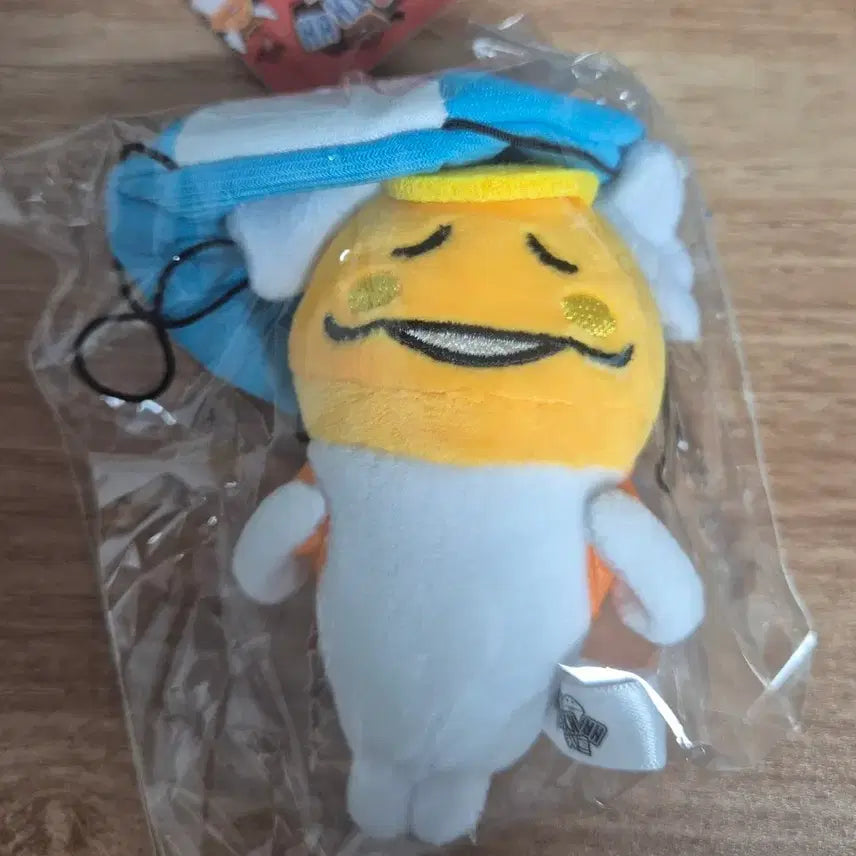 [BUNJANG] Nameko Parachute Angel Plush Keychain / 나메코 낙하산 천사 인형 키링