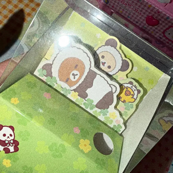 [BUNJANG] Rilakkuma Panda &amp; Korilakkuma Memo Pad / 판다 리락쿠마 코리락쿠마 키이 메모지
