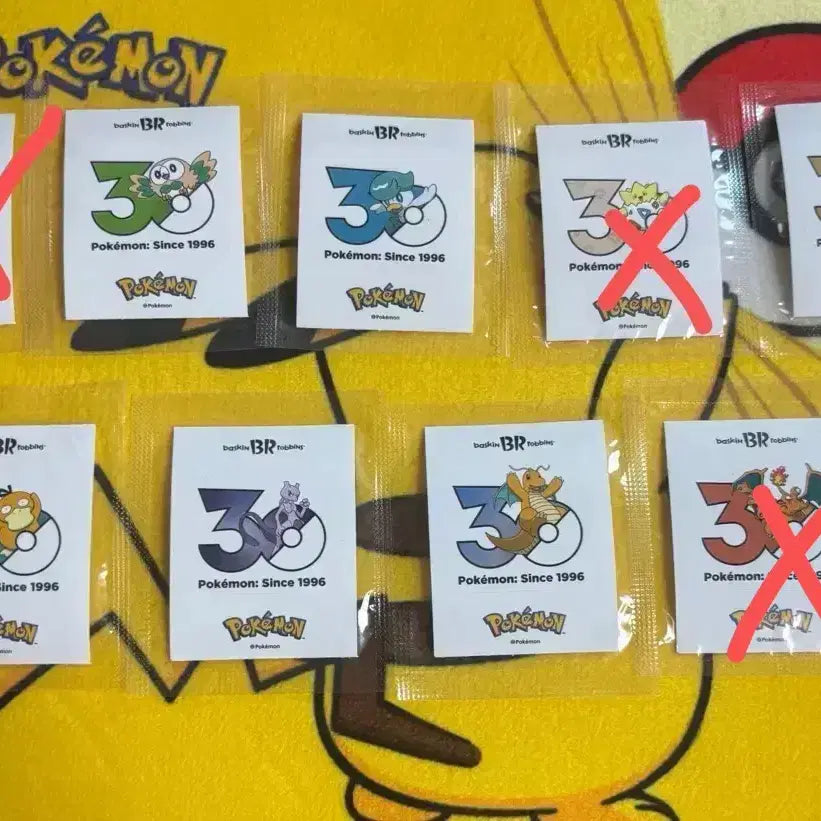 [BUNJANG] Baskin Robbins Pokemon 30th Anniversary Sticker / [판매/교환] 베라 포켓몬 30주년 스티커