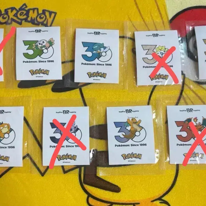 [BUNJANG] Baskin Robbins Pokemon 30th Anniversary Sticker / [판매/교환] 베라 포켓몬 30주년 스티커