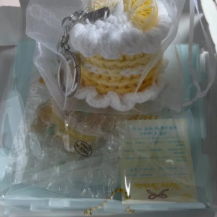 [BUNJANG] NCT WISH Riku Birthday MD (Unsealed, Photocard Excluded) Acrylic Cake Box + Cake Keyring Bundle Set / 개봉/포카 제외) 엔시티위시 리쿠 생일 MD / 일괄 판매