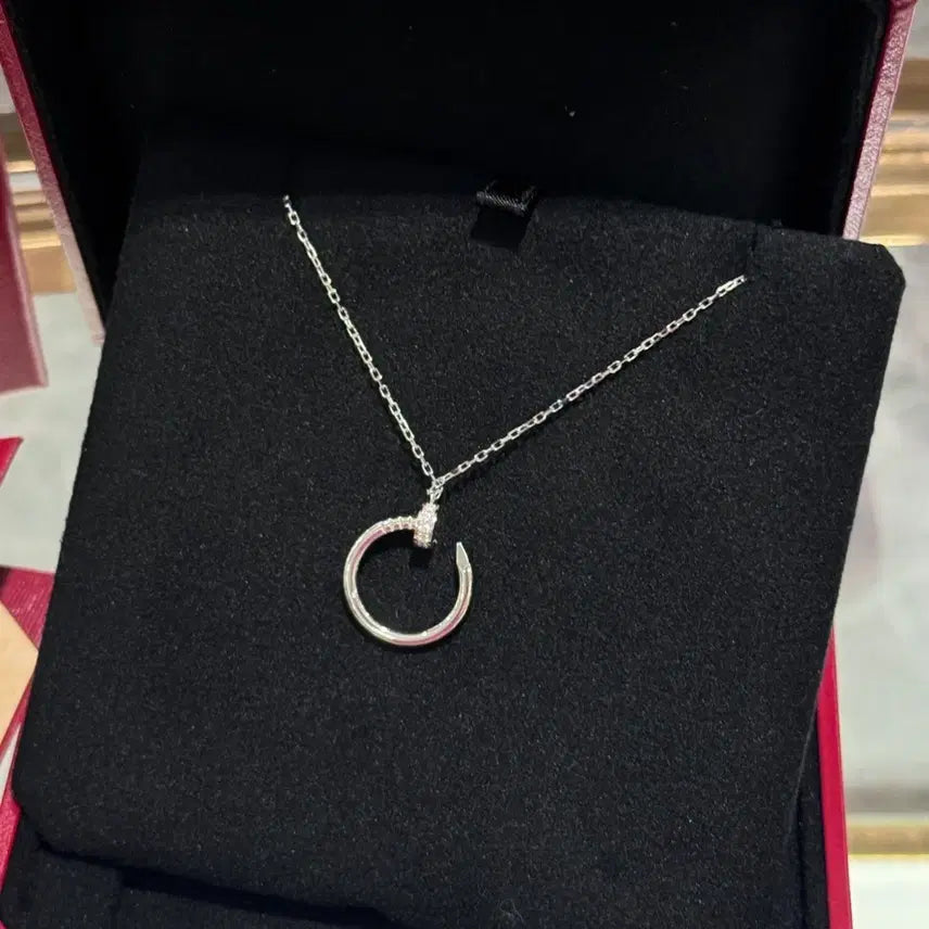 [BUNJANG] Cartier 18K White Gold Diamond Necklace / 까르띠에 18K 골드 다이아몬드 목걸이 커플용 화이트골드