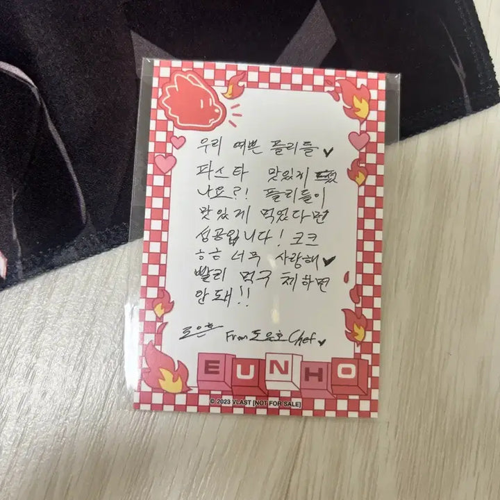 [BUNJANG] PLAVE Aniverse Slogan + Eunho Handwritten Letter / 플레이브 애니플러스 슬로건 + 은호 손편지