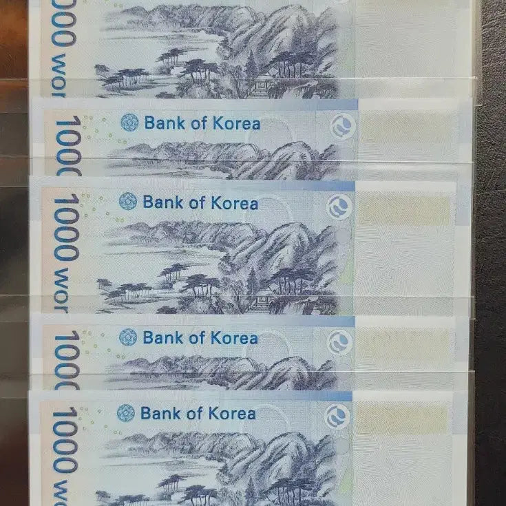 [BUNJANG] 1000 Won Twin Banknotes Bundle Set (Uncirculated) / 3차 천원                              쌍둥이 지폐