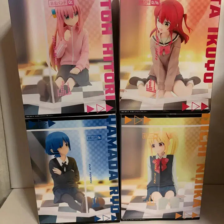 [BUNJANG] Konami Bocchi the Rock! Figure Cube 4-Piece Set / 코나미 봇치 더 락 피규큐브 피규어 4종