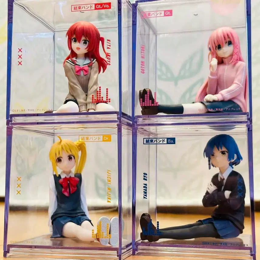 [BUNJANG] Konami Bocchi the Rock! Figure Cube 4-Piece Set / 코나미 봇치 더 락 피규큐브 피규어 4종