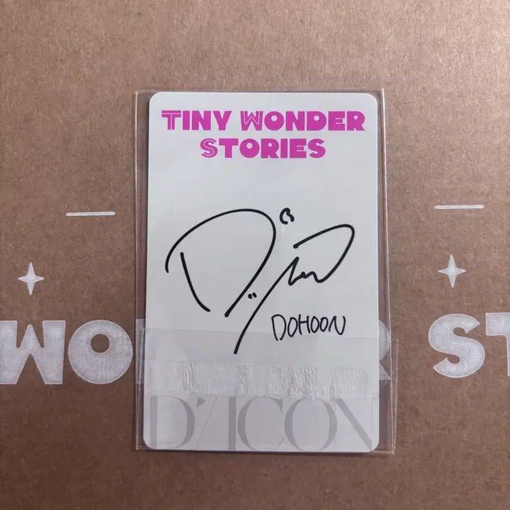 [BUNJANG] TWS Dohun B Version POB Photocard / 디아이콘 투어스 tws 도훈 b버전 특전 카드