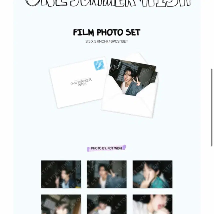 [BUNJANG] NCT WISH One Summer Wish Film Photo (Sealed) / 미개봉/원가이하) 엔시티위시 One summer wish 필름사진
