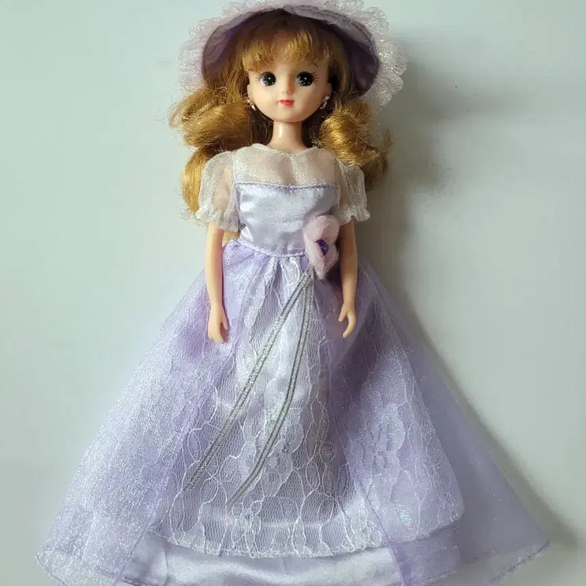 [BUNJANG] Takara Tomy Vintage Licca-chan Doll - Lavender Dress / 타카라토미 연보라 드레스 빈티지 리카인형