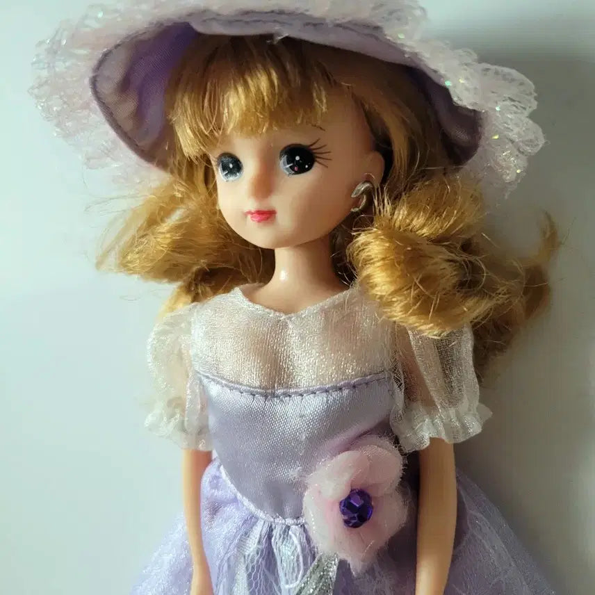 [BUNJANG] Takara Tomy Vintage Licca-chan Doll - Lavender Dress / 타카라토미 연보라 드레스 빈티지 리카인형