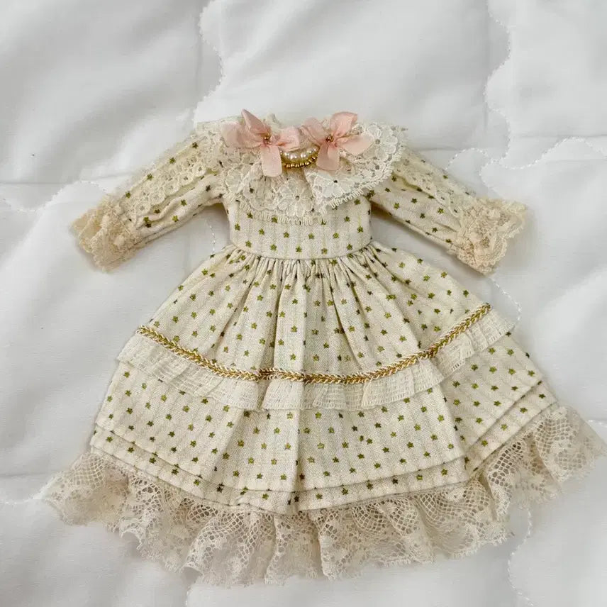 [BUNJANG] Blythe Cream Doll Dress Outfit / 블라이스/브라이스 크림돌 드레스 원피스