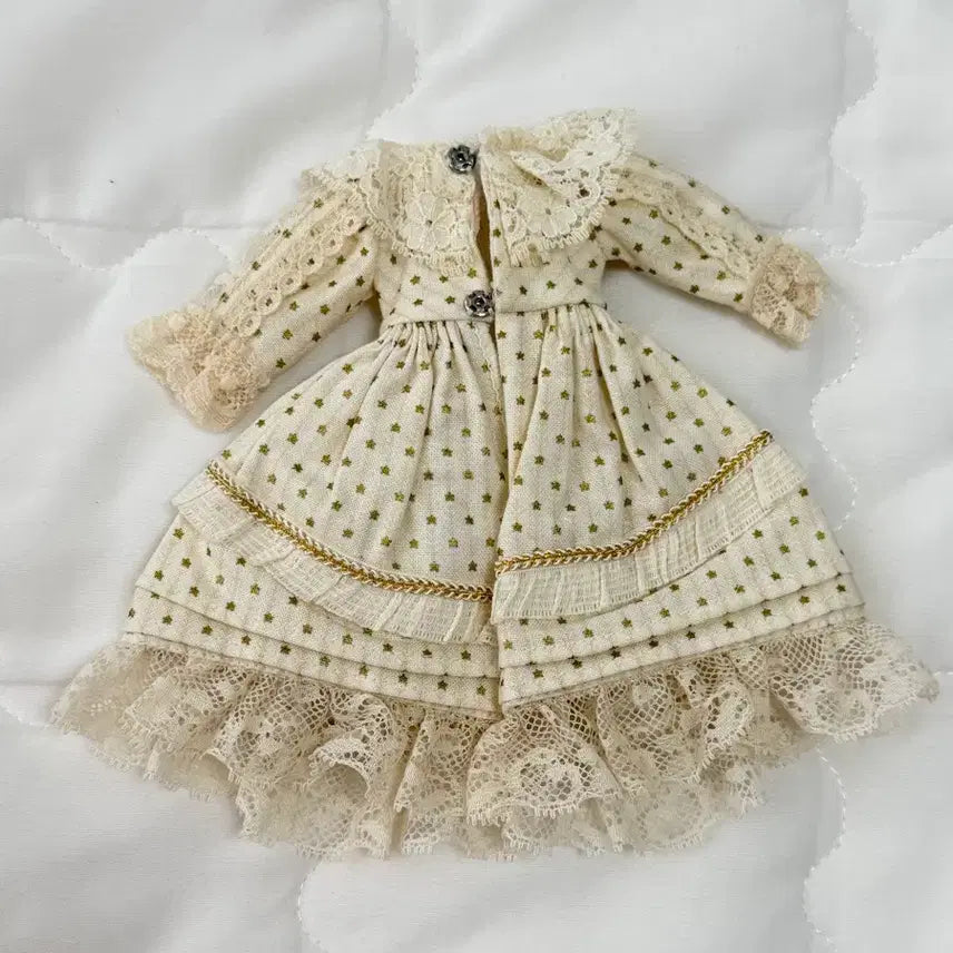 [BUNJANG] Blythe Cream Doll Dress Outfit / 블라이스/브라이스 크림돌 드레스 원피스