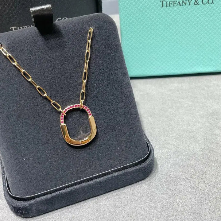 [BUNJANG] Tiffany &amp; Co. Lock Medium Diamond Pave Necklace / 티파니 락 미디엄 다이아 세팅 목걸이