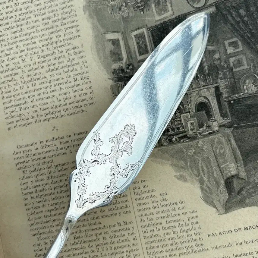 [BUNJANG] Barker Brothers Silverplate Cake Server / 영국 앤틱 Barker Brothers 실버플레이트 케이크 서버