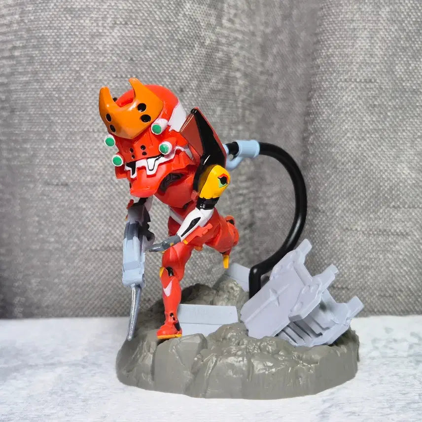 [BUNJANG] Re-Ment Evangelion Desktop Unit - Eva Unit-02 (Opened Display Item) / 에반게리온 리멘트 데스크탑 에바 2호기 개봉전시품