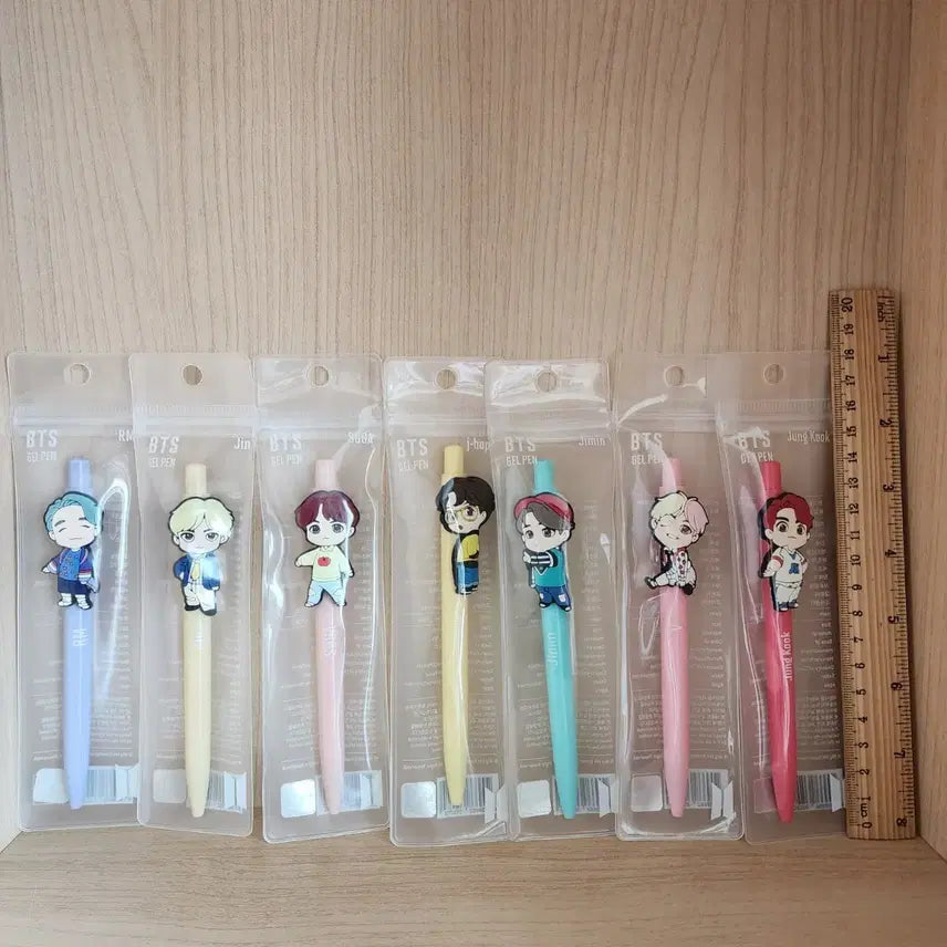 [BUNJANG] BTS Sealed Gel Pen 7pc Set / 미개봉/ BTS 젤펜 7종 세트