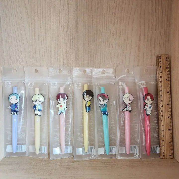 [BUNJANG] BTS Sealed Gel Pen 7pc Set / 미개봉/ BTS 젤펜 7종 세트