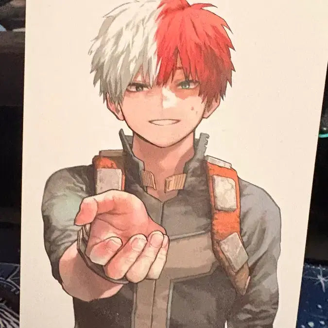 [BUNJANG] My Hero Academia Todoroki Shoto Illustration Card Postcard Limited Edition / 나의 히어로 아카데미아 토도로키 쇼토 일러스트 카드 엽서 특전 초판