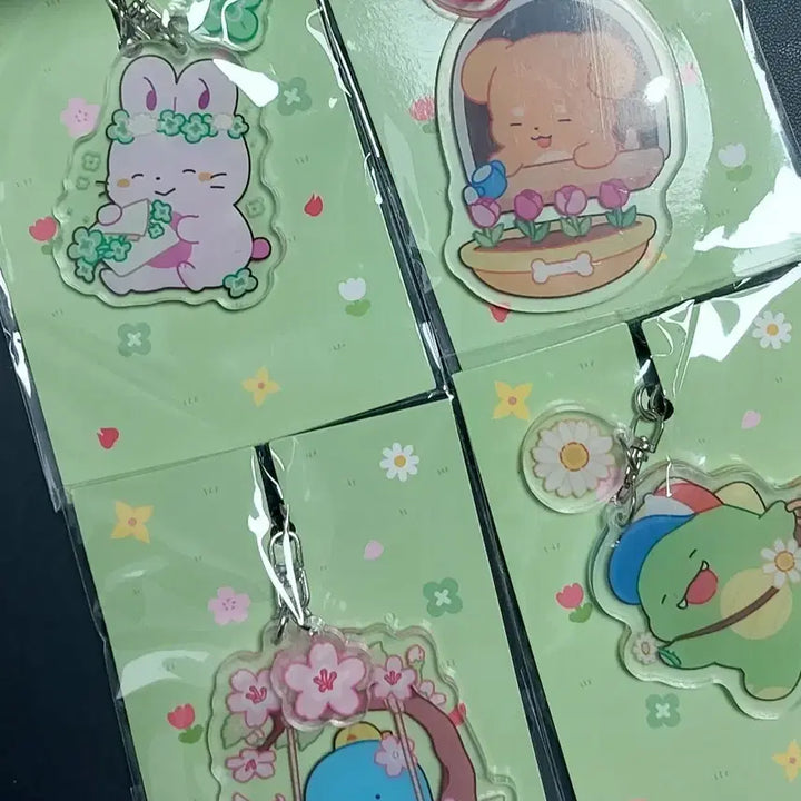[BUNJANG] Latte Spring Goods Keychain Bundle Set / 잠뜰 봄굿즈 키링 4개 일괄 판매