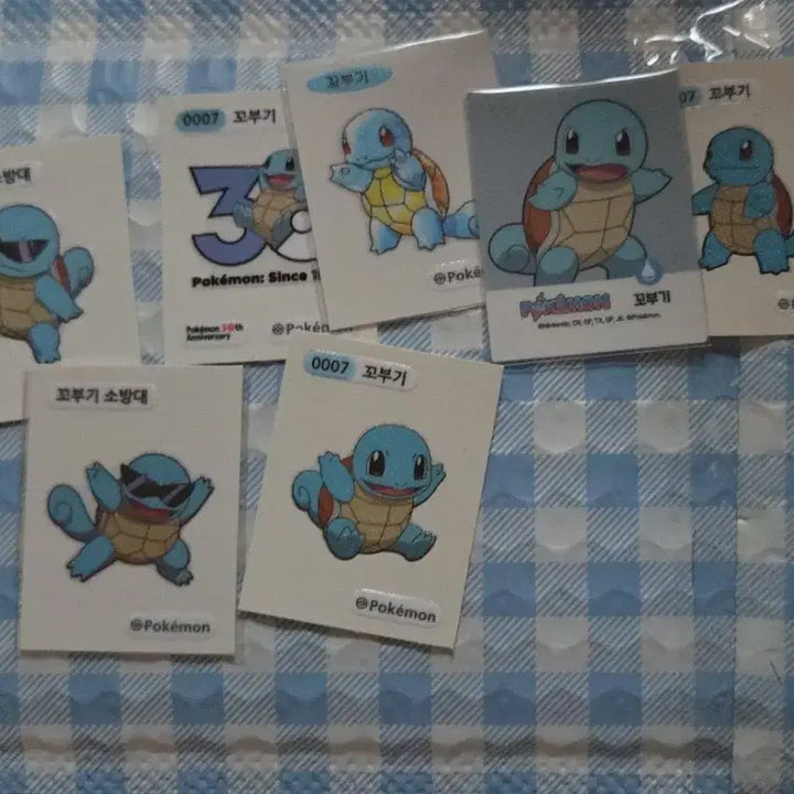 [BUNJANG] Pokemon Stickers "Squirtle Fire Brigade" Squirtle Set / 포켓몬 띠부씰 꼬부기소방대 꼬부기 세트