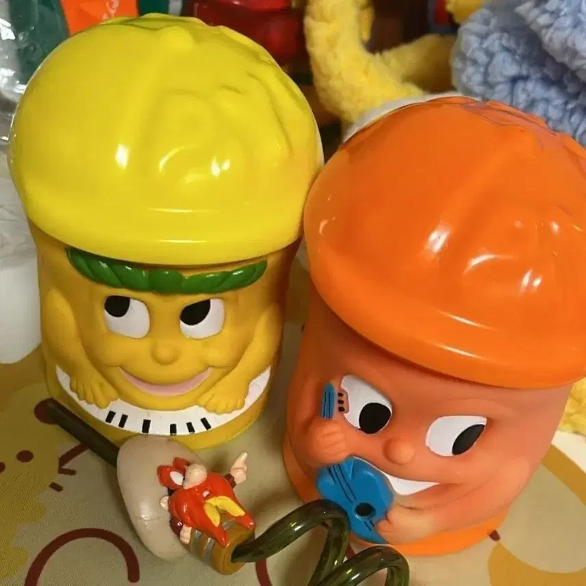 [BUNJANG] Lemon &amp; Orange Character Cup Set / 세트 레몬 오렌지 컵세트