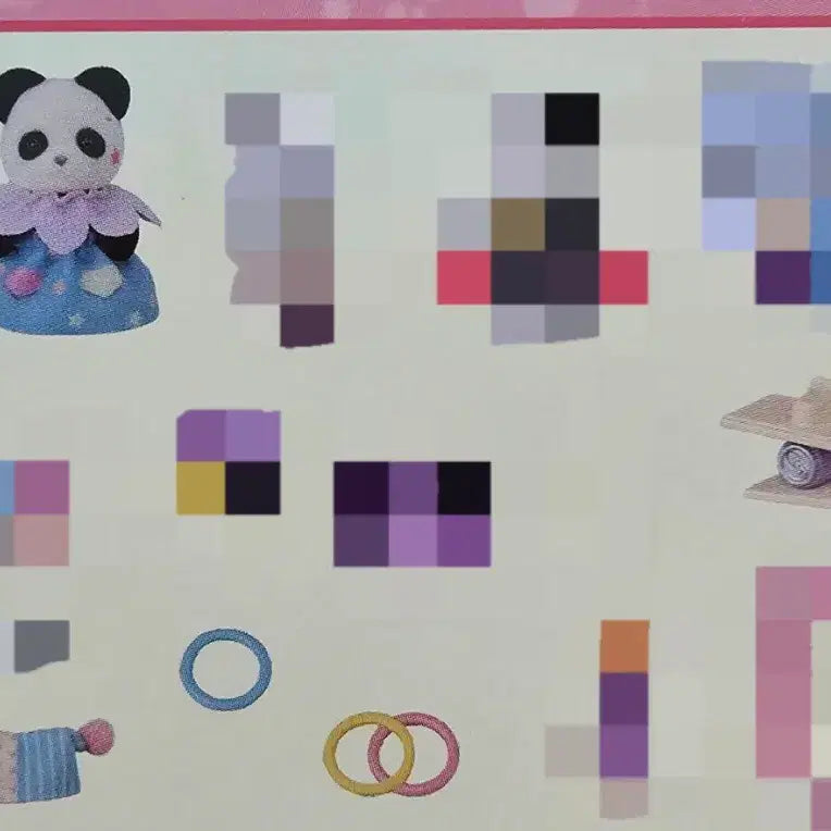 [BUNJANG] Sylvanian Families Circus Panda Baby Standing Set / 실바니안 서커스 판다 곰 아기 직립 분철 판매 드림 쇼타임 팬더
