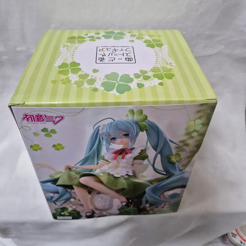 [BUNJANG] Hatsune Miku Noodles Stopper Flower Series Clover Miku Figure / 하츠네 미쿠 누들스토퍼 후류 플라워 시리즈 클로버 미쿠 경피 판매