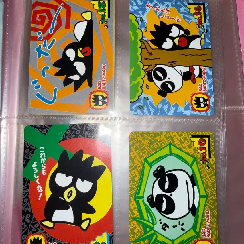 [BUNJANG] Sanrio Badtz-Maru Classic Stationery Card Bundle Set / 산리오 배드바츠마루 고전 문구 카드 포카 일괄