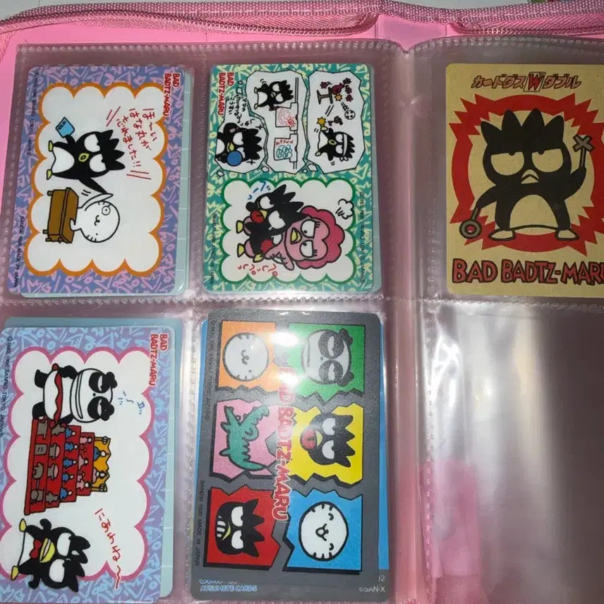 [BUNJANG] Sanrio Badtz-Maru Classic Stationery Card Bundle Set / 산리오 배드바츠마루 고전 문구 카드 포카 일괄