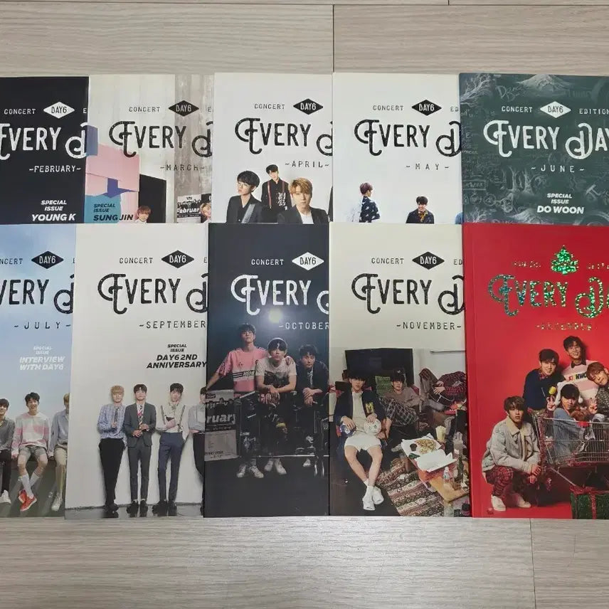 [BUNJANG] DAY6 EVERY DAY6 Magazine Bundle Set / [판매] 에데식 매거진 일괄 판매합니다