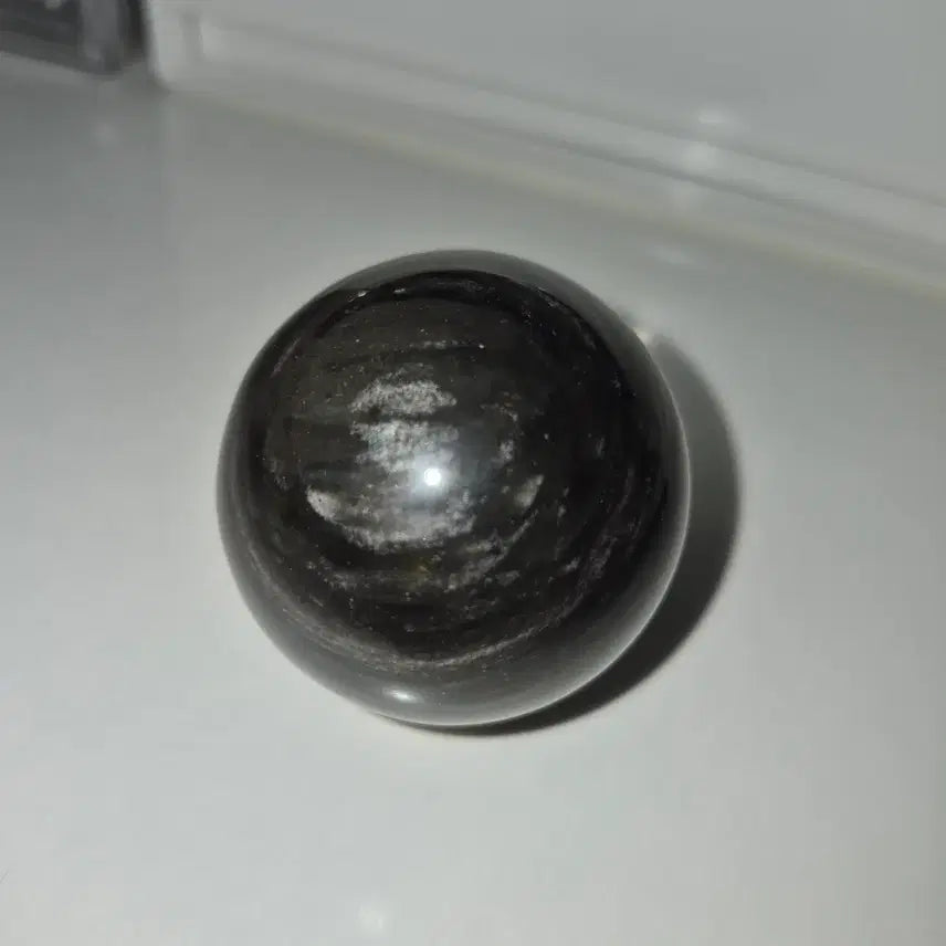 [BUNJANG] Silver Obsidian Sphere Natural Stone / 실버 옵시디언 스피어 원석