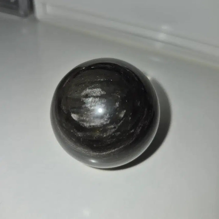 [BUNJANG] Silver Obsidian Sphere Natural Stone / 실버 옵시디언 스피어 원석