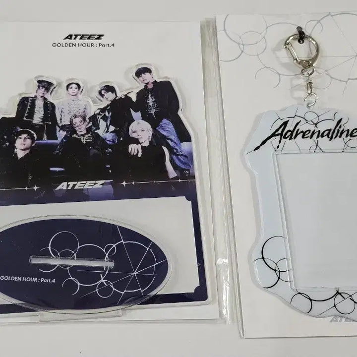 [BUNJANG] ATEEZ GOLDEN HOUR : Part.4 Acrylic Memo Board Set / 에이티즈 골든아워4 팝업 아크릴 메모 보드판 포카 홀더 서비스 보드마카펜