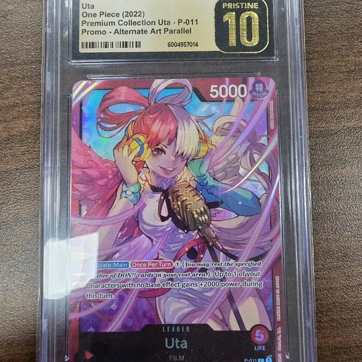 [BUNJANG] One Piece Uta Promotional Card CGC 10 Pristine (PSA 10) / 원피스 등급카드 우타 프로모 북미 CGC10 프리스틴 (PSA10)