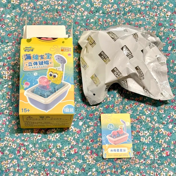 [BUNJANG] SpongeBob SquarePants Bikini Bottom Bubble Bath Keycap / 스폰지밥 키캡 네모바지 비키니시티 버블욕 목욕 뚱이 키캡