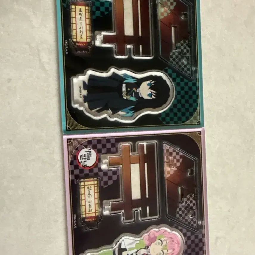[BUNJANG] Demon Slayer Muichiro &amp; Mitsuri Acrylic Stand Bundle Set / 귀멸의 칼날 smg팝업 아크릴 무이치로,미츠리 일괄