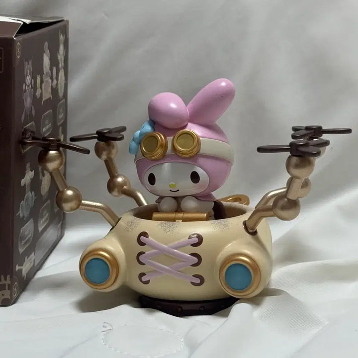 [BUNJANG] Sanrio Steampunk Working Airplane Figure My Melody / 산리오 스팀펑크 작동 비행기 피규어 마이멜로디