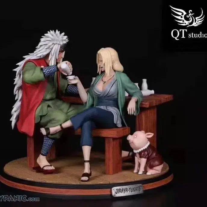 [BUNJANG] Naruto Jiraiya &amp; Tsunade Resin Figure / 나루토 qt 지라이야 츠나데 레진 피규어 판매합니다.