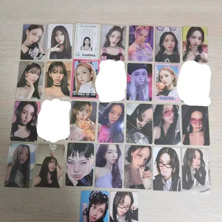 [BUNJANG] Aespa Karina Photocard Bundle Set (28 cards) / 에스파 카리나 포카 양도 일괄 27장