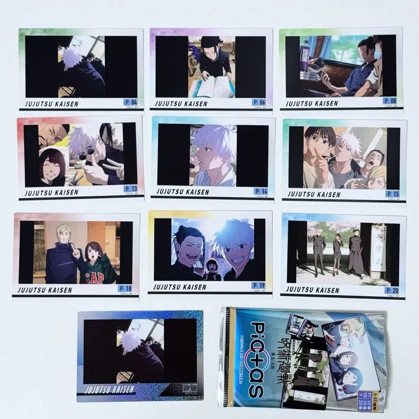 [BUNJANG] Jujutsu Kaisen Pictas Kaikai Kitan Ending Visual Card Set / 주술회전 Pictas 픽타스 회옥옥절 ED 엔딩 비주얼 카드 고죠 게토