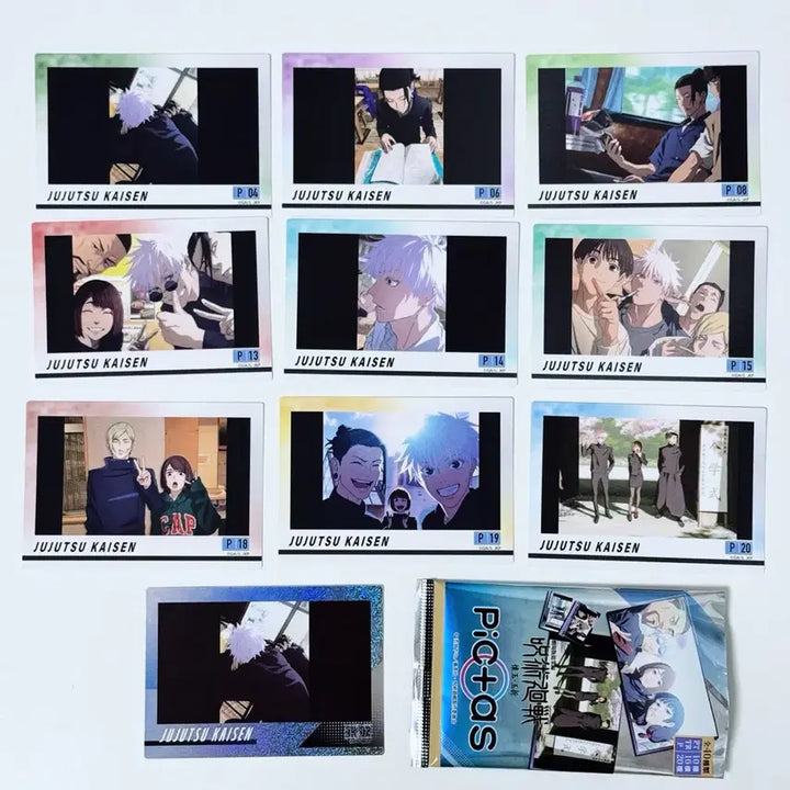 [BUNJANG] Jujutsu Kaisen Pictas Kaikai Kitan Ending Visual Card Set / 주술회전 Pictas 픽타스 회옥옥절 ED 엔딩 비주얼 카드 고죠 게토