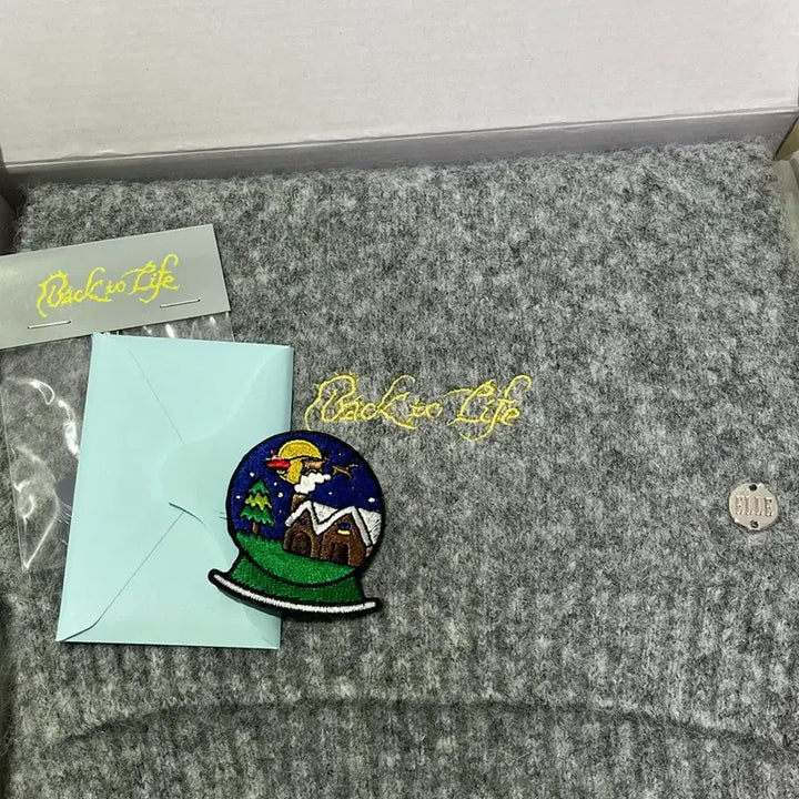 [BUNJANG] ENHYPEN Back To The Summer OFFICIAL MERCHANDISE Scarf with Wappen Set / 앤팀 andteam &amp;team 백투라 쇼케 역조공 목도리 와펜 포함