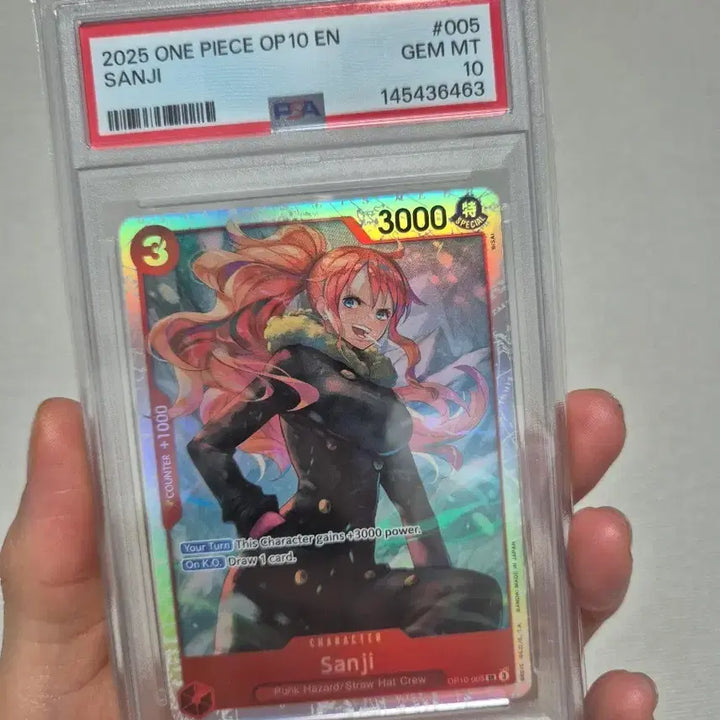 [BUNJANG] One Piece Card Sanji (Nami Image) PSA GEM MT 10 / 영판 원피스 카드 상디 (나미 이미지) PSA GEM MT 10
