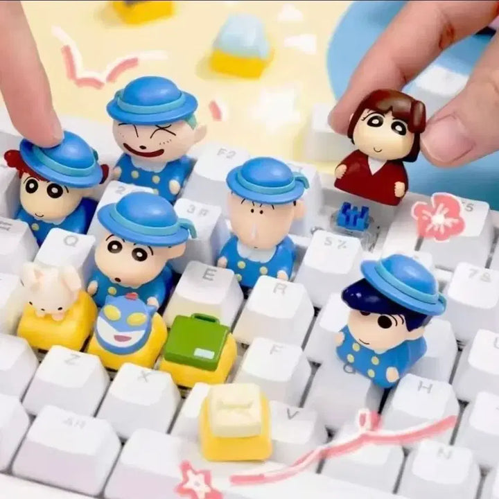 [BUNJANG] Crayon Shin-chan Action Bus 3D Keycap Full Set / 정품) 짱구 액션버스 3D 입체 키캡 풀세트